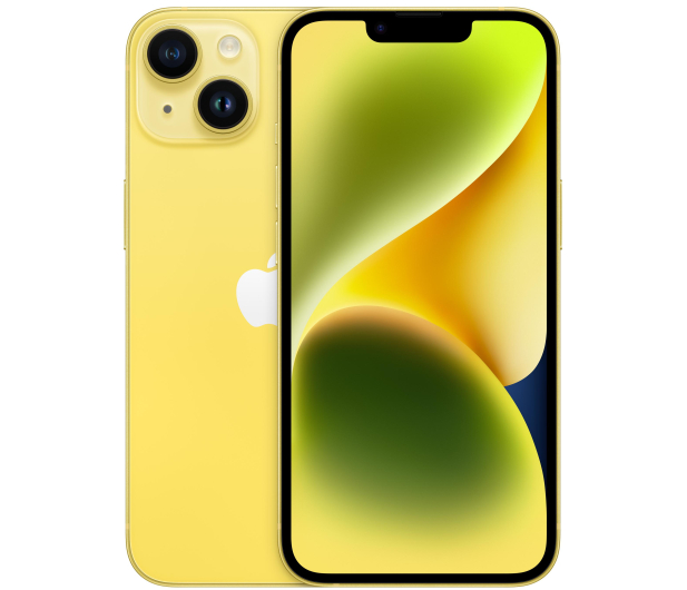 Apple SMARTFON APPLE iPhone 14 128GB Żółty MR3X3PX/A # - 1377933 - zdjęcie